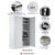 Schrank & Stuhl XXL Werkzeugschrank – Werkstattschrank mit 4 höhenverstellbaren Fachböden, Stahlschrank für Werkzeuge, 195 x 92 x 60 cm (H x B x T), Anthrazit/Schwarz - 3