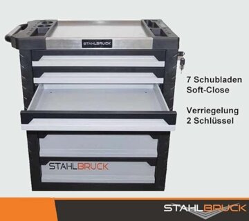 Stahlbruck Werkstattwagen Silber Deluxe, unbefüllt - 3