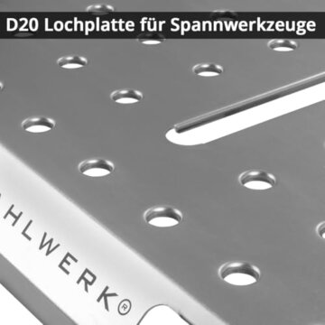 STAHLWERK Mobiler Schweißtisch AWT-930 ST 1068 x 532 mm Höhenverstellbare, klappbare Werkbank | Werktisch | Montagetisch mit 705-930 mm Hubbereich, 450 kg Tragkraft und D20 Lochplatte - 3