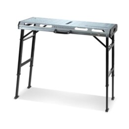 STAHLWERK Mobiler Schweißtisch AWT-930 ST 1068 x 532 mm Höhenverstellbare, klappbare Werkbank | Werktisch | Montagetisch mit 705-930 mm Hubbereich, 450 kg Tragkraft und D20 Lochplatte - 1