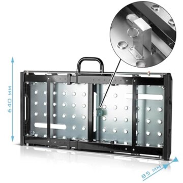 STAHLWERK Mobiler Schweißtisch AWT-930 ST 1068 x 532 mm Höhenverstellbare, klappbare Werkbank | Werktisch | Montagetisch mit 705-930 mm Hubbereich, 450 kg Tragkraft und D20 Lochplatte - 5