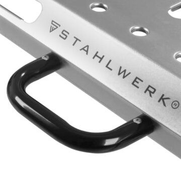 STAHLWERK Mobiler Schweißtisch AWT-930 ST 1068 x 532 mm Höhenverstellbare, klappbare Werkbank | Werktisch | Montagetisch mit 705-930 mm Hubbereich, 450 kg Tragkraft und D20 Lochplatte - 7