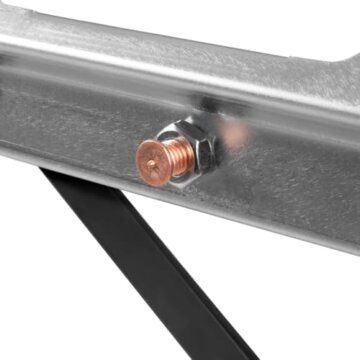 STAHLWERK Mobiler Schweißtisch AWT-930 ST 1068 x 532 mm Höhenverstellbare, klappbare Werkbank | Werktisch | Montagetisch mit 705-930 mm Hubbereich, 450 kg Tragkraft und D20 Lochplatte - 8
