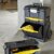 Stanley Rollende Werkstatt aus Metall-Kunststoff 1-79-206 – Werkzeugwagen leer mit 3 modularen Einheiten – Vielseitige Werkzeugbox für Kleinteile und große Werkzeuge - 2