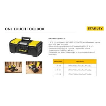 STANLEY Werkzeugbox/Werkzeugkoffer leer Werkzeugkasten - Werkzeugkiste (16