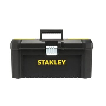 STANLEY Werkzeugkoffer Werkzeugbox - Werkzeugkasten (16", 20x19,5x41cm, Werkzeugkoffer mit Metallschließen, stabiler Organizer aus Kunststoff für Werkzeuge mit entnehmbarer Trage) STST1-75518 - 1
