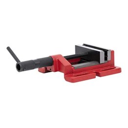 STIER Maschinenschraubstock, Backen-B. 120 mm, Spann-W. 110 mm, V-Nut für Rundmaterialien, 1250 N Spannkraft, 5,4 kg - 1