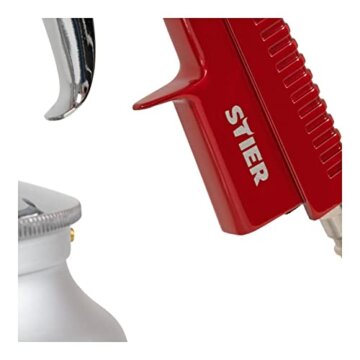 STIER Sandstrahlpistole, 5-10 bar, Sandstrahlgerät, Sandstrahler, Düsendurchmesser 3,5 mm, Luftbedarf 120 l/min, für Körnung 0,2-0,8 mm, entfernt Rost & Farbe - 2