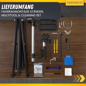 Tarpofix® Montageständer für Fahrräder bis 50kg | Profi Fahrrad Montageständer | Ebike & Fahrrad Reparaturständer | Schwerlast Fahrradhalter E-Bike | Fahrradständer Reparatur | Fahrradmontageständer - 8