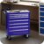 tectake Werkzeugwagen, Werkstattwagen, rollende Werkstatt, Werkzeugwagen leer, Werkzeugbox, 7 Schubfächer, 69 x 33 x 79 cm, Rollen mit Bremsen, inkl. 2 Schlüssel - blau - 2