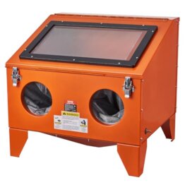 VEVOR 40-Gallonen-Sandstrahlkabine, 40–120 PSI tragbare Tisch-Sandstrahlkabine, robuster Sandstrahler aus Stahl mit Strahlpistole und 4 Keramikdüsen für die Entfernung von Farbe, Flecken und Rost - 1
