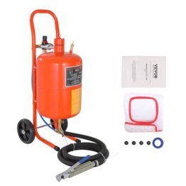 VEVOR Mobiles Sandstrahlgerät 18,92 L Sandstrahlanlage 243,84 cm ArbeitsschlauchSandstrahler 60–110 PSI Arbeitsdruck ideal zum Entfernen von Rost, Farbe, Flecken und das Polieren großer Flächen - 1