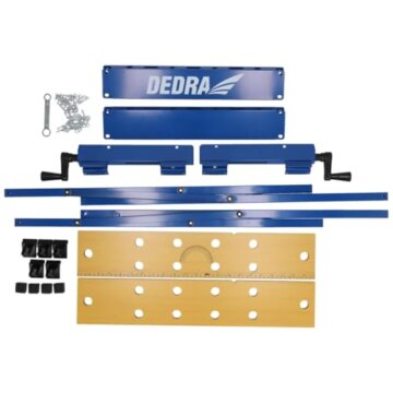 Werkbank DEDRA Arbeitstisch max. Belastung 100kg Tragkraft-Große Arbeitsfläche-Aufgedruckte Skala & Winkelangaben-Klappbar-Vielseitig verstellbar, Werkbank mit Spannbacken, Arbeitstisch, Gemalt - 5