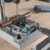 wolfcraft Maschinenschraubstock - 3423000 - mit Schnellverstellung; 200 kg Spannkraft - 80 mm Spannweite - 80 mm Stahlbacke mit horizontalen V-Nuten zum Spannen von Rundmaterial - Stahl-Trapezspindel - 5