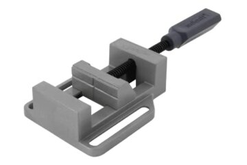 wolfcraft Schraubstock Simplex 60 – Hochleistungs-Spannstock mit horizontalen & vertikalen V-Nuten | Ideales Schraubstock für Rundmaterial & kleine Werkstücke - 3412099 - 1