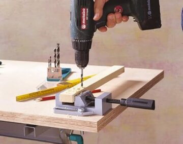 wolfcraft Schraubstock Simplex 60 – Hochleistungs-Spannstock mit horizontalen & vertikalen V-Nuten | Ideales Schraubstock für Rundmaterial & kleine Werkstücke - 3412099 - 5