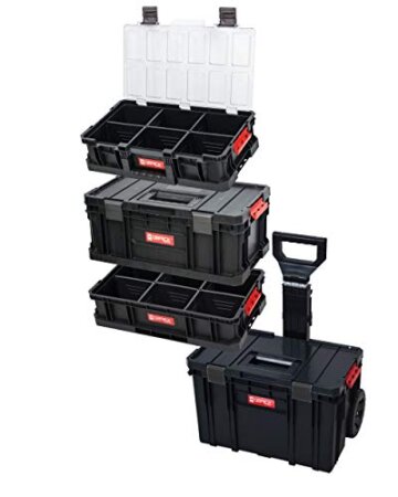XL Werkzeugtrolley, Werkstattkoffer Set, Werkstattwagen Set ausQ-Brick Serie mit viel Zubehör! B x T x H in cm: 53 x 38 x 98 cm ! Der Mobile Alleskönner - Privat & Gewerbe - 4