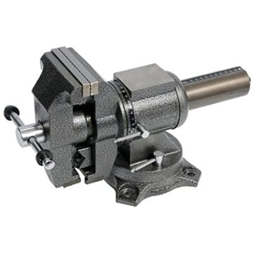 YATO 5″ Schraubstock 125mm drehbar 360° Tischschraubstock Werkbank Amboss mit Rohrhalter -