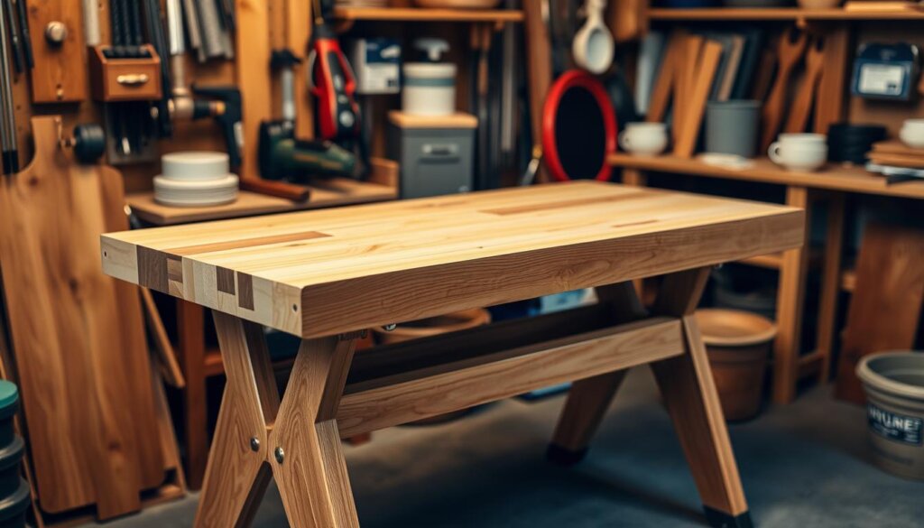 Klappbare Werkbank