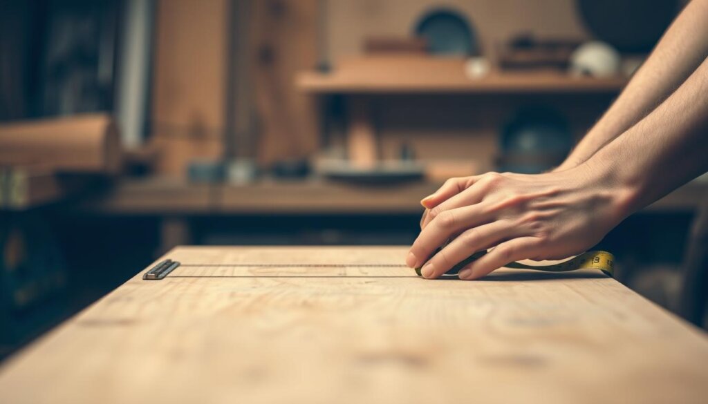 Maßnehmen Arbeitsplatte