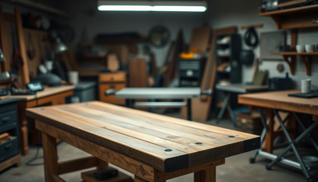 Varianten von Werkbänken im Einsatz