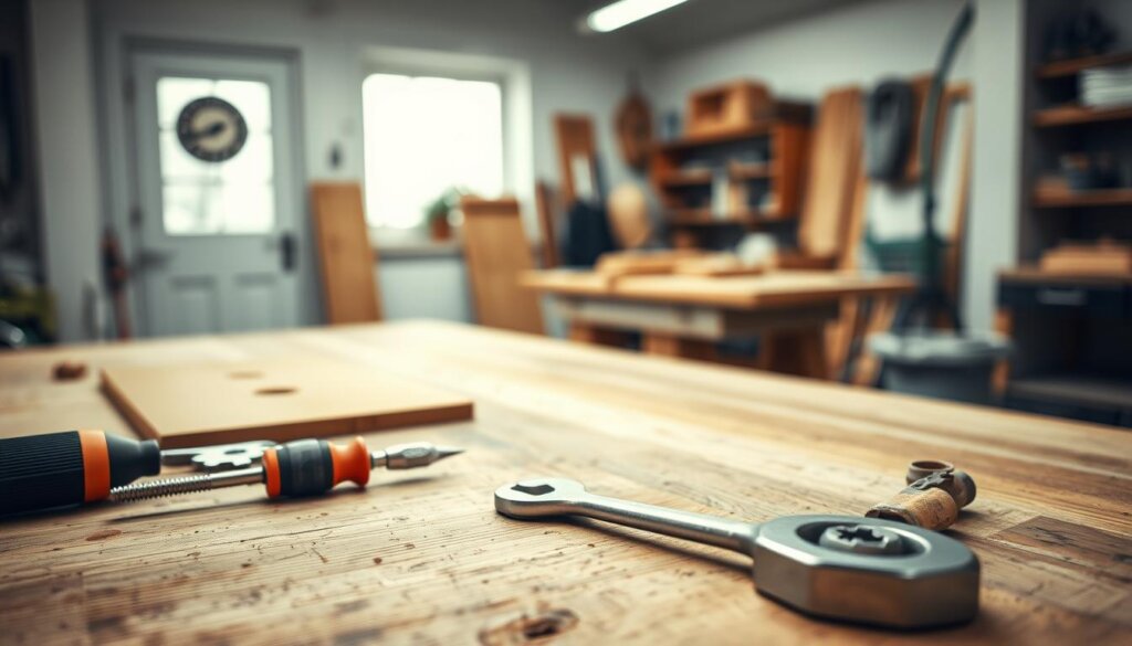 Vorbereitung Arbeitsplatte Austausch