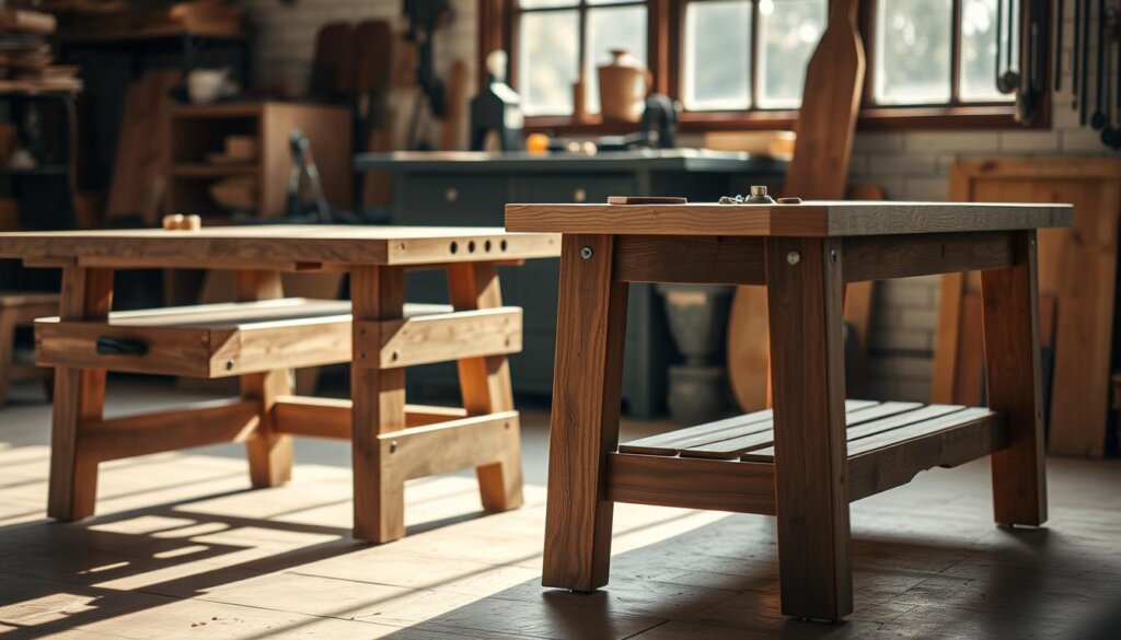 Werkbank-Funktionen Vergleich