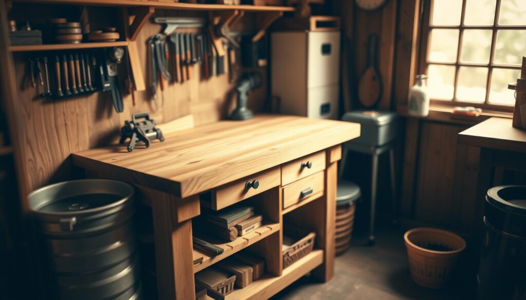 Werkbank kleine Werkstatt