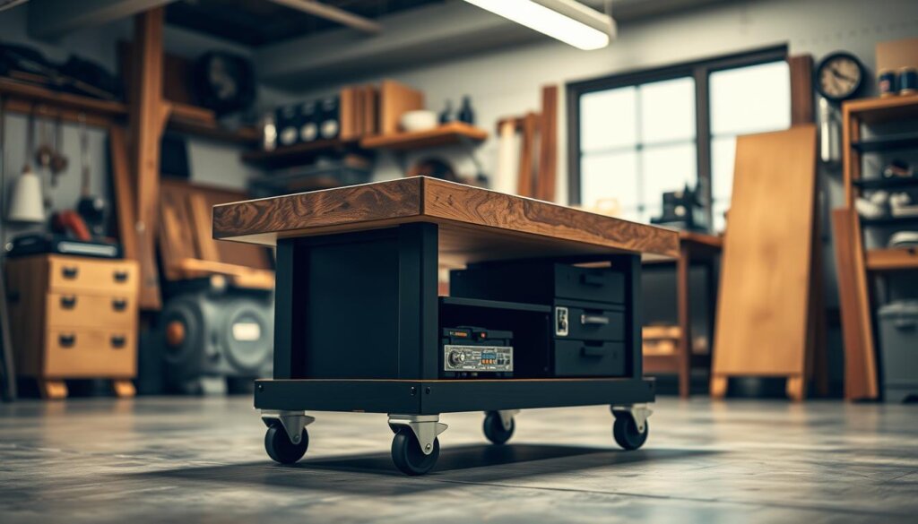 mobile Werkbank Lenkrollen