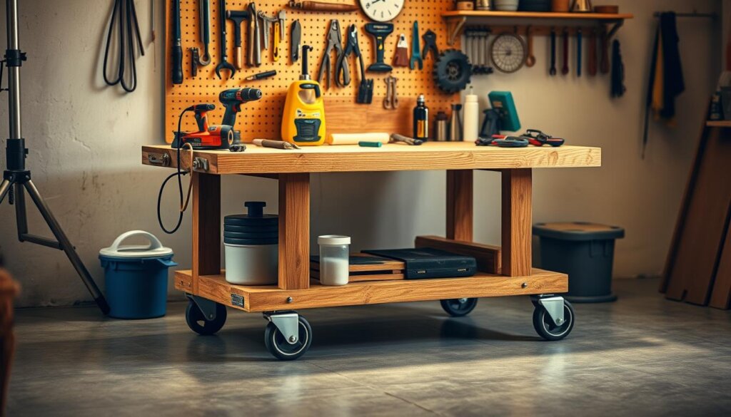 mobile werkbank mit Rollen